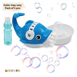 BitFeex Dolphine Bubble Gun for Kids with Bubble Liquid Bottle Fun Bubble Maker Indoor Outdoor Gun Toys For Kid Bubble Machine -Multicolor-12