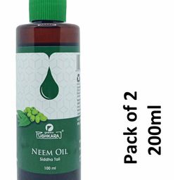 Pushkaraj 100% pure, natural ,ayurvedic Neem oil, , combo-(2- pack , 100 ml Each)-image-13