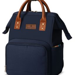 StarAndDaisy Baby Diaper Bag for mom/Diaper Bags for Mom with Multi Compartments, Insulated Bottle Pockets- Navy Blue-image-0