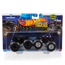 Hot Wheels Free Wheel Batman Double Monster Truck - Black-picture-3