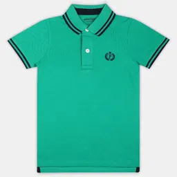 Provogue Boys Polo Collar Applique T-shirt-image-98