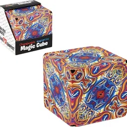 Magic Puzzle Shape Shifting Puzzle, 3D Magnetic Cube, Transform Into 72 Shapes-18