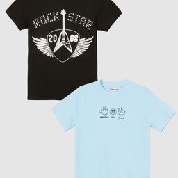 Fame Forever by Lifestyle Boys Pack of 2 Printed T-shirts-picture-45