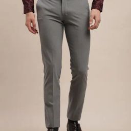 Turtle Grey Narrow Fit Trousers-image-95