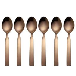 FnS Allie Rose Gold Stainless Steel Baby Spoon - Set of 6-24
