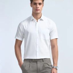 Arrow White Cotton Regular Fit Self Pattern Shirt-picture-47