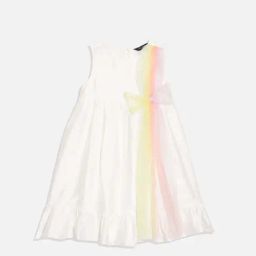 Allen Solly Girls White Cotton Self Dress-image-11