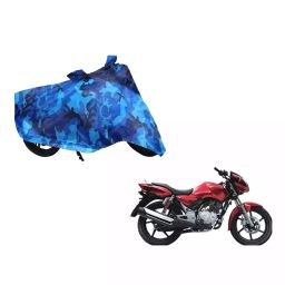 Auto Pearl Waterproof Two Wheeler Cover For TVS Apache 150 (Blue)-image-9