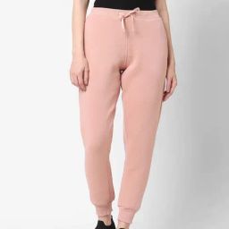 Sweet Dreams Sepia Pink Mid Rise Sports Track Pants-image-13