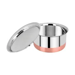 ACQUA SHINE Silver Copper Bottom Stainless Steel 19 cm Tope With Lid (1500 ml) - Set of 1-image-35