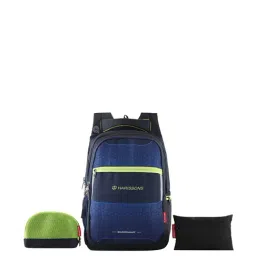 Harissons 28 Ltrs Navy Blue Large Laptop Backpack With Pouch-image-11