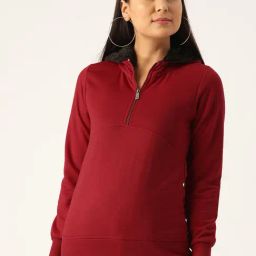 Belle Fille Red Regular Fit Sweatshirt-picture-37