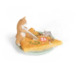 Home4U Multicolor Polyresin 7 cm Cat-Mouse Showpiece - Set of 1-image-35