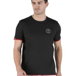 Rock.it Black Round Neck Sports T-Shirt-image-99