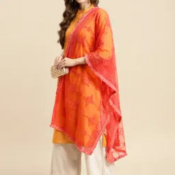 Saadgi Red Embroidered Dupatta-image-54