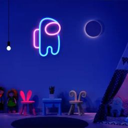Xergy Among Neon Sign for Wall Decor (Blue & Pink)-image-3