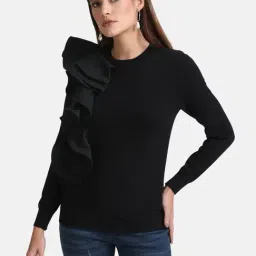 Kazo Black Cotton Pullover-picture-34