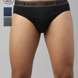 Dixcy Scott Maximus Multi Cotton Regular Fit Briefs - Pack Of 3-image-53