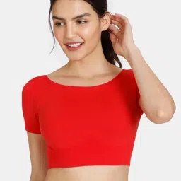 Zivame Red Full Coverage Double Layered Blouse Bra-picture-13