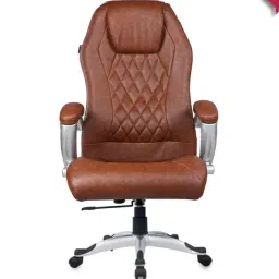 Adiko Systems Tan Classic High Back Executive Revolving Chair-image-54