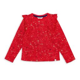 H by Hamleys Girls Red Printed Full Sleeves T-Shirt-image-55