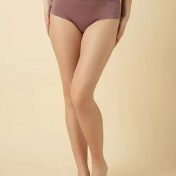 Van Heusen Mauve Modal Regular Fit Stripes Panty-image-55