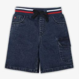 Ed-a-Mamma Kids Blue Solid Shorts-image-19