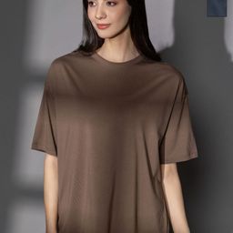 TITTLI Women Pack of 2 Solid Round Neck Pure Cotton Oversized T-shirts-image-79