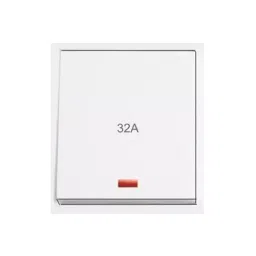 Cona StatuS 32 A Dual Switch D.P White With Indicator, 9426-27