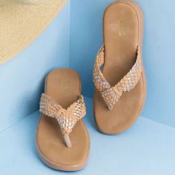 Inc.5 Women's Beige Thong Wedges-image-29