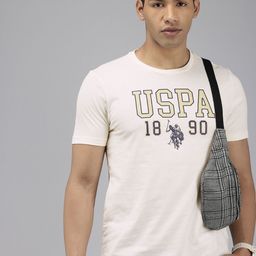 U.S. Polo Assn. Denim Co. Brand Logo Printed Pure Cotton Slim Fit T-shirt-image-44