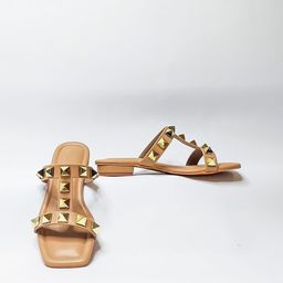 THE ALTER Women Stud Embellished Open Toe Flats-image-36