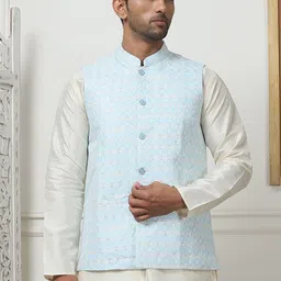 Anouk Woven Design Nehru Jacket image 3