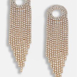 Sohi Gold Plated Party Designer Stone Drop Earrings-image-30