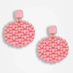 Sohi Gold Plated Party Beaded Drop Earrings-image-73