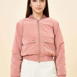 Coolsters by Pantaloons Girls Peach Solid Full Sleeves Coats & Jackets-image-40