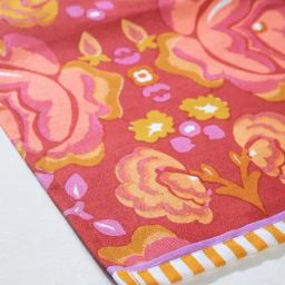freedom tree Gypsy Rose Cotton Duck Red Print & Pattern Table Mats -Set Of 4 image 4