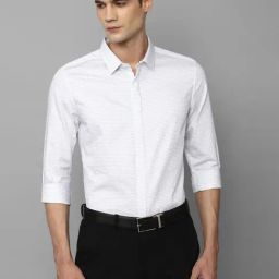 Men White Super Slim Fit Stripe Full Sleeves Formal Shirt-image-61