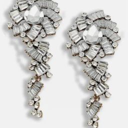 Sohi Silver Plated Party Designer Stone Drop Earrings-image-36