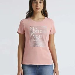 Pepe Jeans Cloud Pink Cotton Printed T-Shirt-picture-37