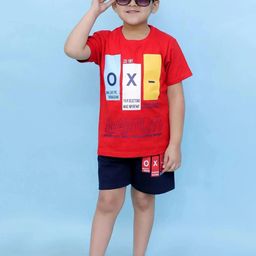 CHANDRIKA Boys Red Clothing Set-image-94