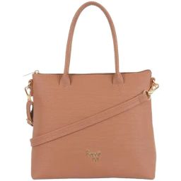 Baggit Fiot Tan PU Textured Handbag-image-2