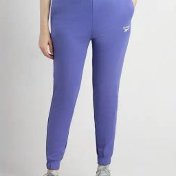 Reebok Blue Mid Rise Sports Track Pants-image-30