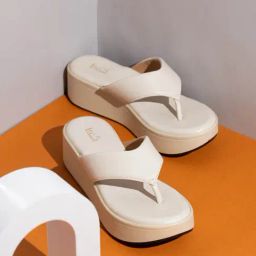 Inc.5 Women's Cream Thong Wedges-image-26