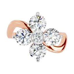 Sparkles Lab Grown Diamond 14k (585) Rose Gold Ring for Women-picture-27