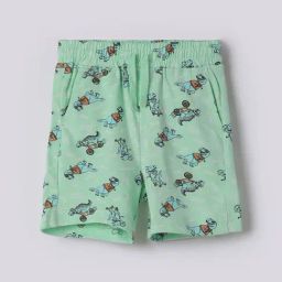 Juniors by Lifestyle Boys Green Cotton All Over Print Shorts-picture-17