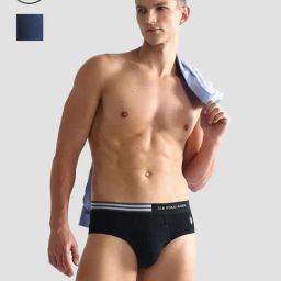 U.S. Polo Assn. Navy & Black Regular Fit Briefs - Pack of 2-picture-41