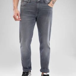 Spykar Grey Slim Fit Jeans-image-86