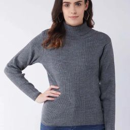 RVK Grey Slim Fit Sweater-27