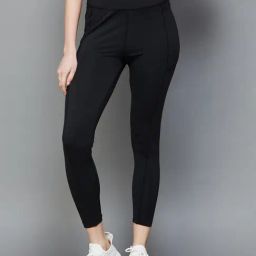 KAPPA Black Logo Print Sports Tights-image-36